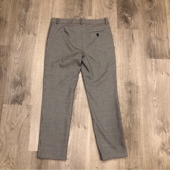 JIL SANDER NAVY Wool Micro Houndstooth Pants Size 38 - Picture 4 of 7